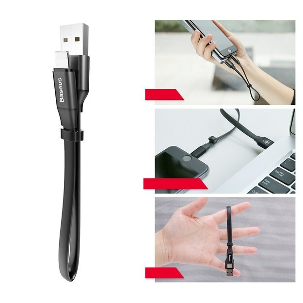Baseus Nimble USB-A / Lightning 2A cable 0.23 m - black 9