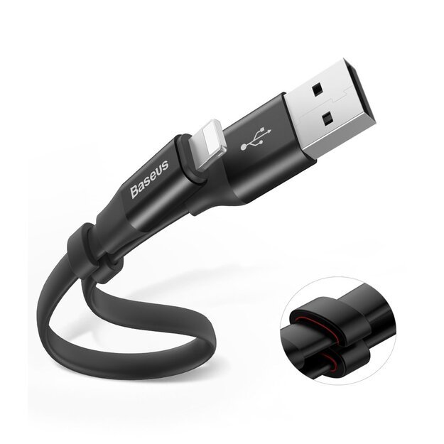 Baseus Nimble USB-A / Lightning 2A cable 0.23 m - black 12