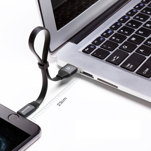 Baseus Nimble USB-A / Lightning 2A cable 0.23 m - black 10