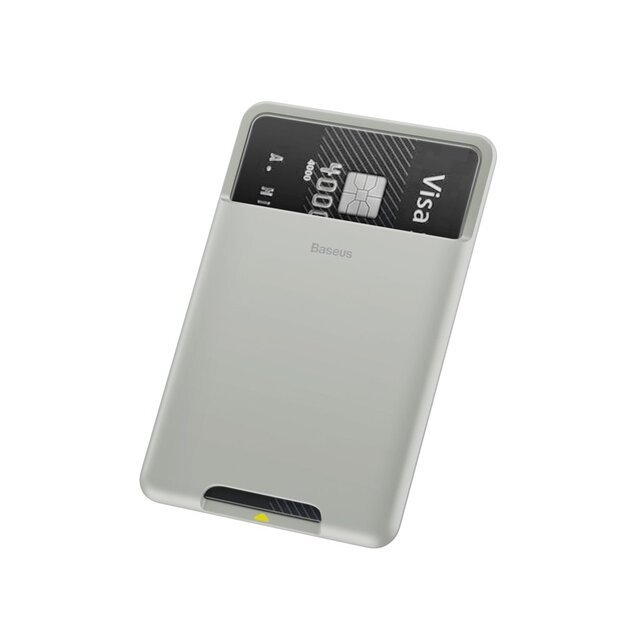 Baseus self-adhesive card case for phone documents gray (ACKD-B0G) 1