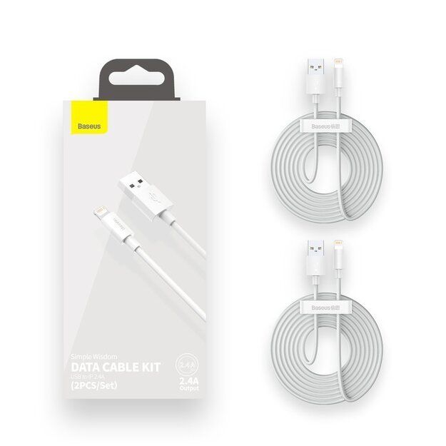Baseus 2x USB - Lightning cable fast charging 1.5 m white (TZCALZJ-02) 4