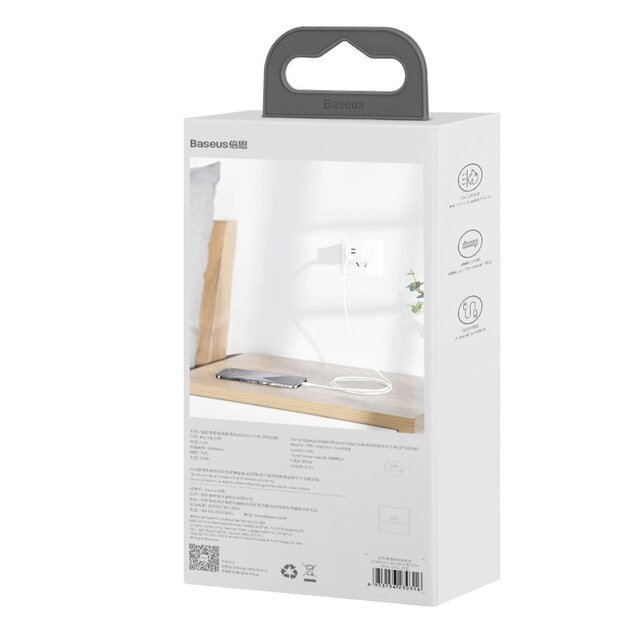 Baseus 2x USB - Lightning cable fast charging 1.5 m white (TZCALZJ-02) 10