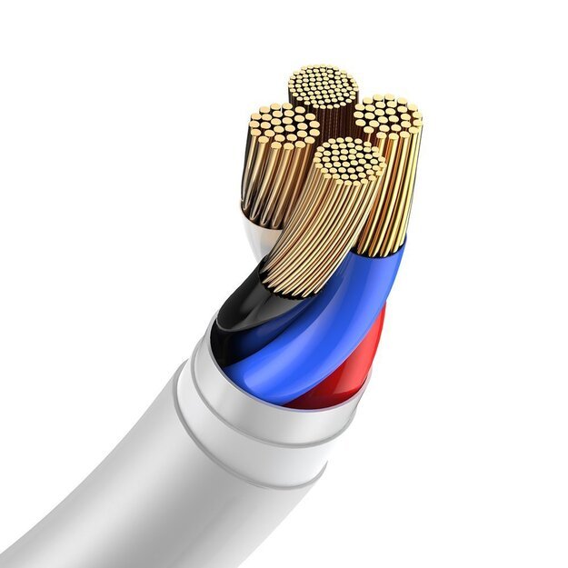 Baseus 2x USB - Lightning cable fast charging 1.5 m white (TZCALZJ-02) 1
