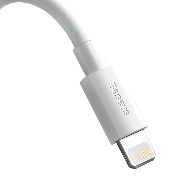 Baseus 2x USB - Lightning cable fast charging 1.5 m white (TZCALZJ-02) 3