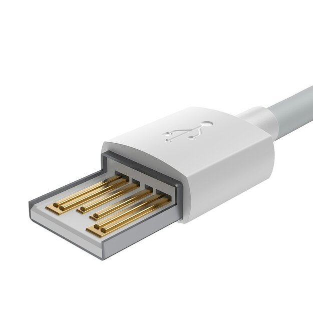 Baseus 2x USB - Lightning cable fast charging 1.5 m white (TZCALZJ-02) 2