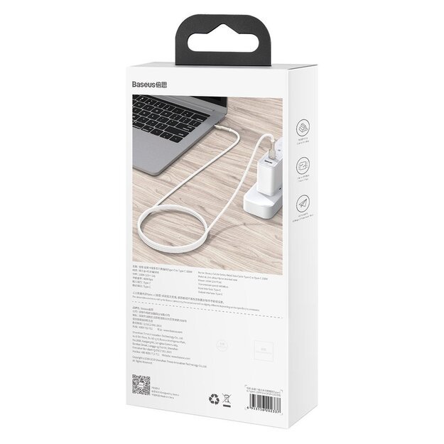 Baseus Cafule Series Metal Data USB-C / USB-C PD QC SCP 100W 5A 2 m cable - black 5