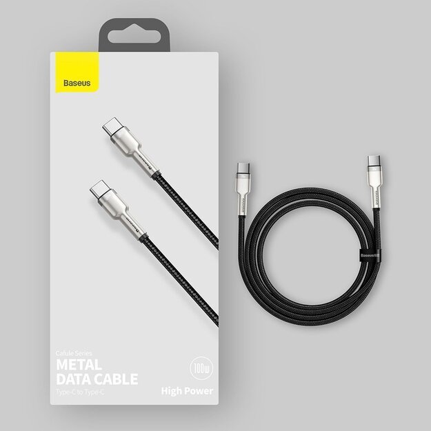Baseus Cafule Series Metal Data USB-C / USB-C PD QC SCP 100W 5A 2 m cable - black 14