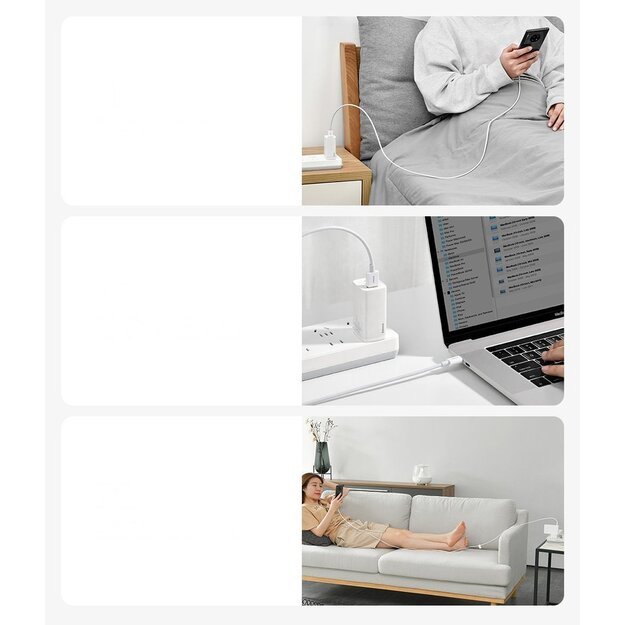Baseus Superior USB Cable - USB Type C 66 W 6A 1 m White (CATYS-02) 14