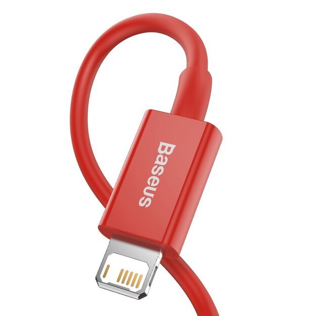 Baseus Superior USB - Lightning cable 2.4 A 1 m red (CALYS-A09) 4