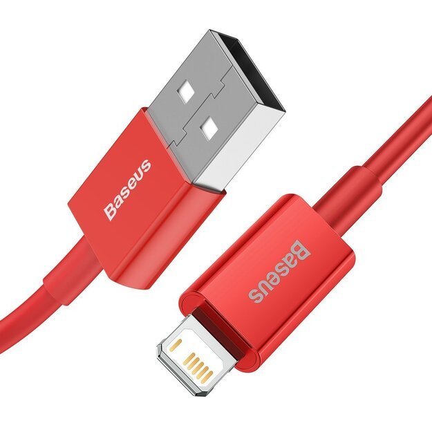 Baseus Superior USB - Lightning cable 2.4 A 1 m red (CALYS-A09) 3