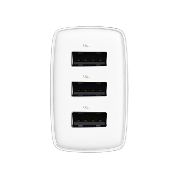 Baseus Compact charger 3x USB 17W white (CCXJ020102) 3