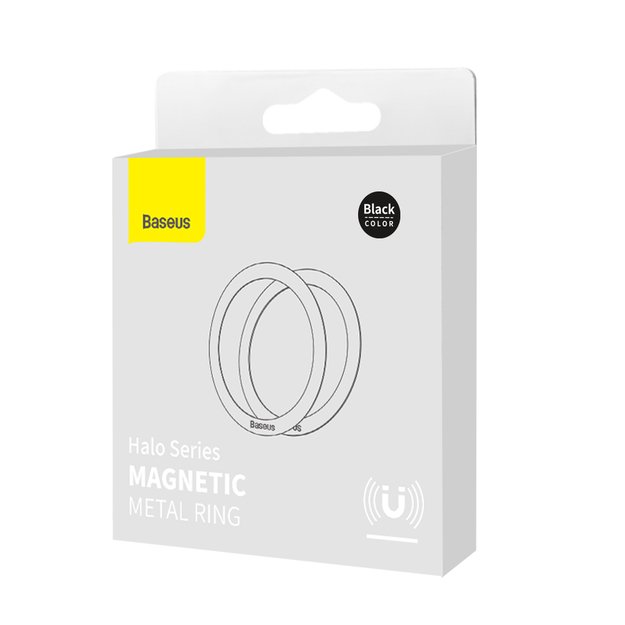 Baseus Halo Series magnetic ring (2 pcs/package) black (PCCH000001) 4