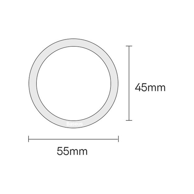 Baseus Halo Series magnetic ring (2 pcs/package) black (PCCH000001) 19