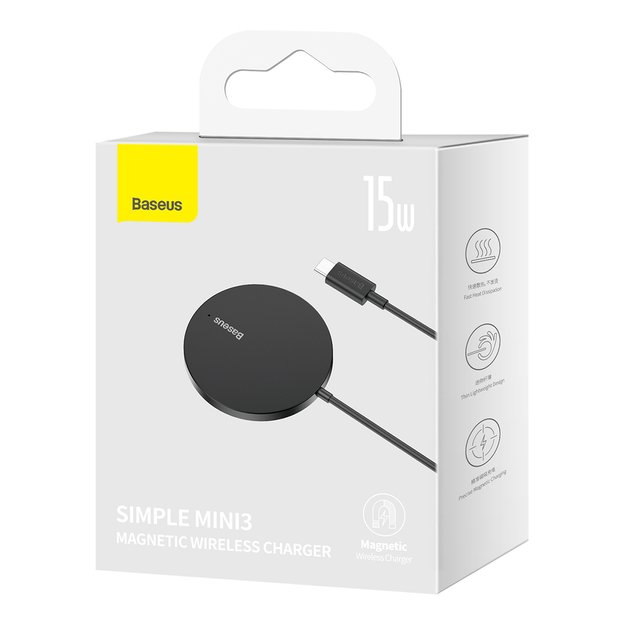 Baseus Simple Mini3 induction charger MagSafe 15W black 4