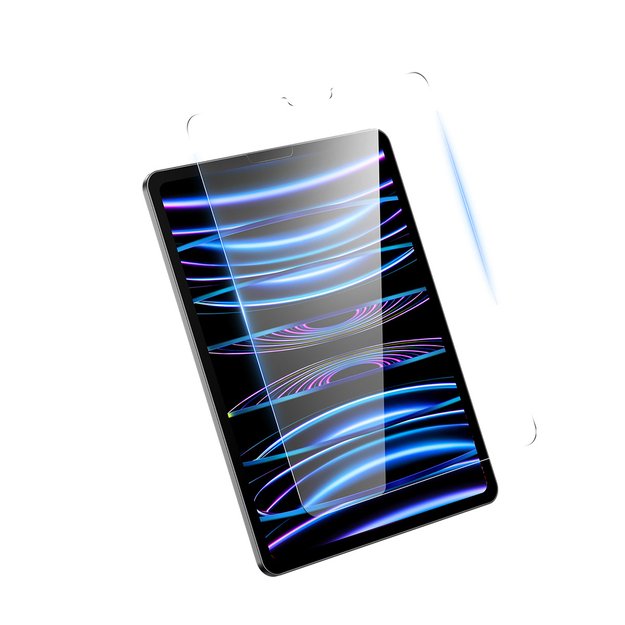 Baseus Crystal tempered glass for iPad Pro 12.9   (2018/2020/2021/2022) + mounting kit - transparent