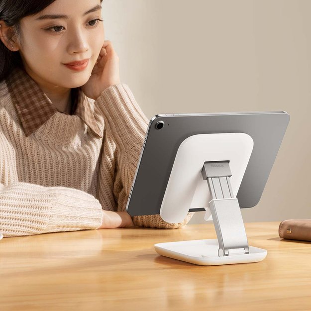 Baseus BS-HP009 Seashell Series foldable tablet stand - white 13