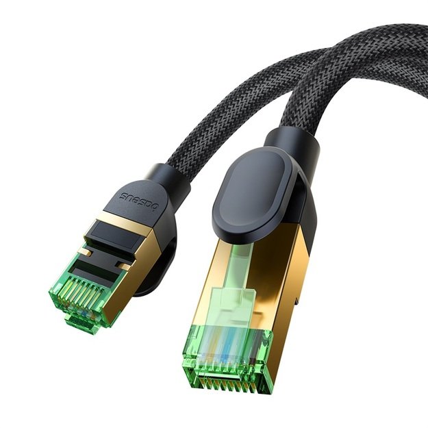 Baseus fast RJ45 cat. network cable. 8 40Gbps 20m braided black 7