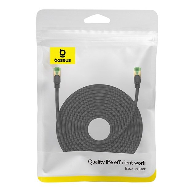 Baseus fast RJ45 cat. network cable. 8 40Gbps 20m braided black 4