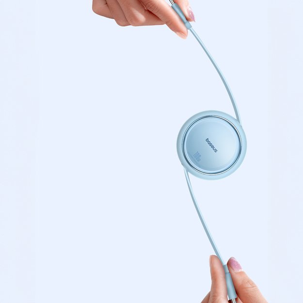 Baseus Free2Draw Mini USB-C - USB-C 100W 1m retractable cable - blue 5