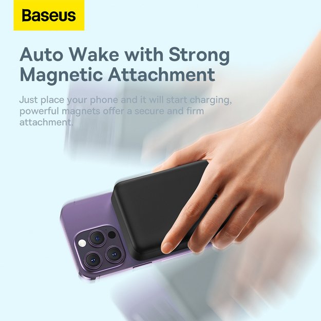 Baseus Magnetic Mini 20000 mAh 20W Powerbank - black + USB-C / USB-C cable 14