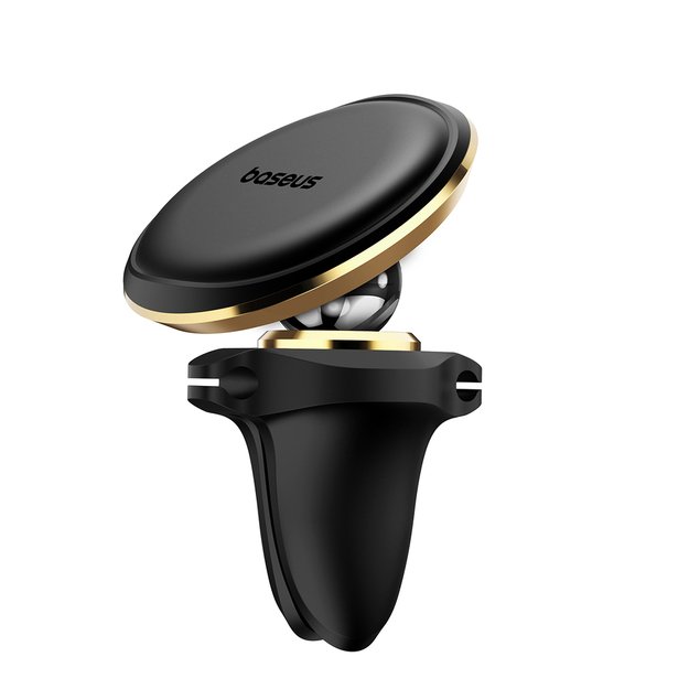 Baseus C40141201G13-00 Magnetic Car Air Vent Holder - Black and Gold 4