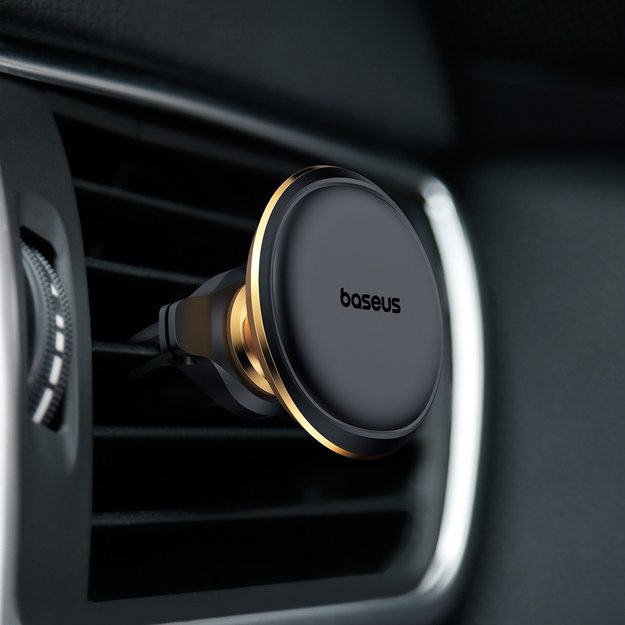 Baseus C40141201G13-00 Magnetic Car Air Vent Holder - Black and Gold 6