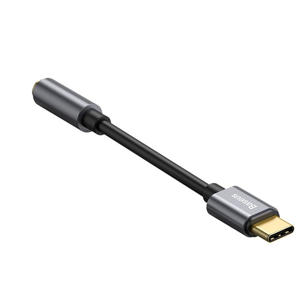 Baseus L54 adapter for USB-C headphones / mini jack 3.5mm DAC 24 bit 48 KHz - gray 2