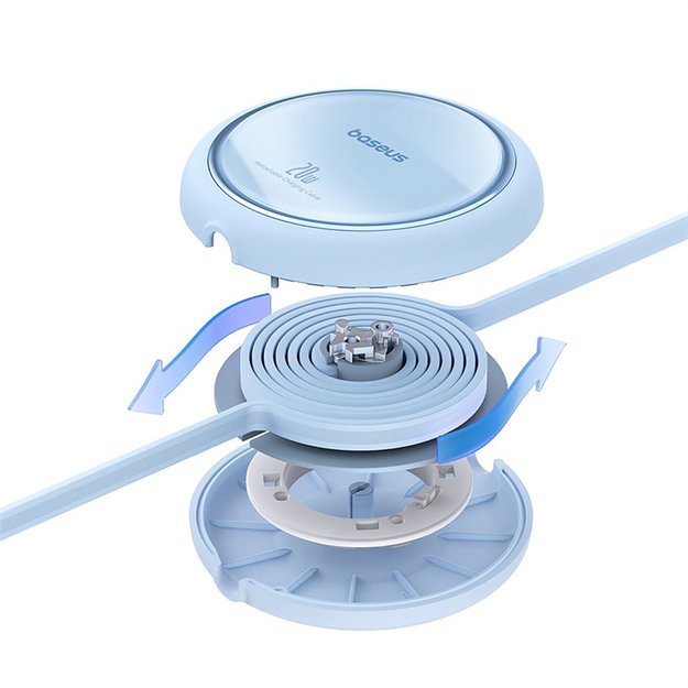 Baseus Free2Pull Cable Retractable USB-C / Lightning 20W 1m - Blue 3