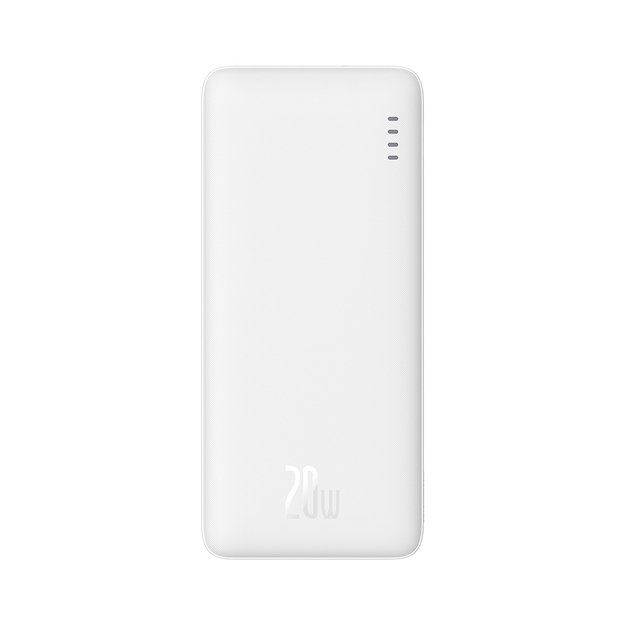Baseus Airpow 20W 10000mAh Power Bank with Baseus Simple Series USB-A - USB-C 30 cm Cable - White 9