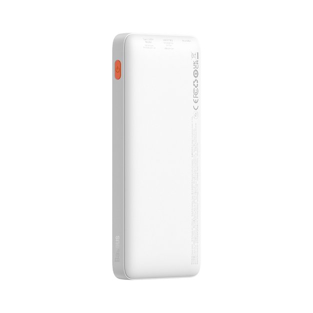 Baseus Airpow 20W 10000mAh Power Bank with Baseus Simple Series USB-A - USB-C 30 cm Cable - White 12