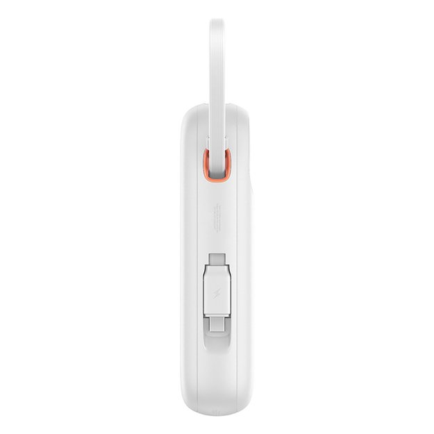 Baseus QPow 2 30W 10000mAh Power Bank with Built-in USB-C Cables - White 2