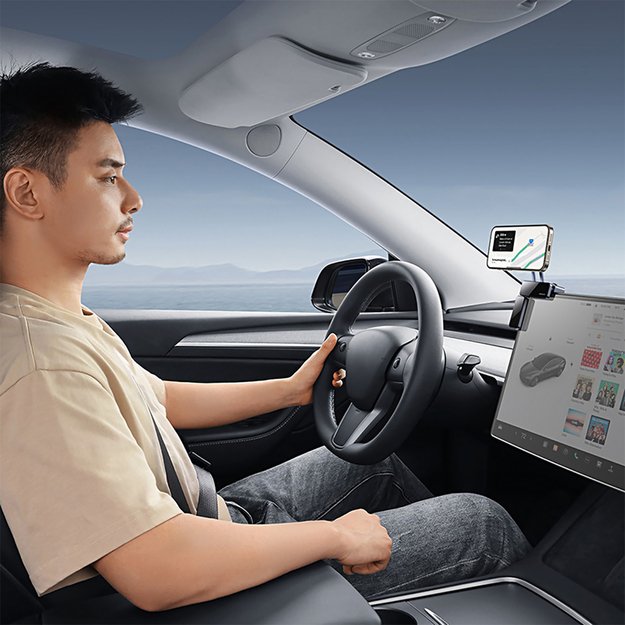 Baseus MaxView Magnetic Car Display Mount Holder - Gray 8