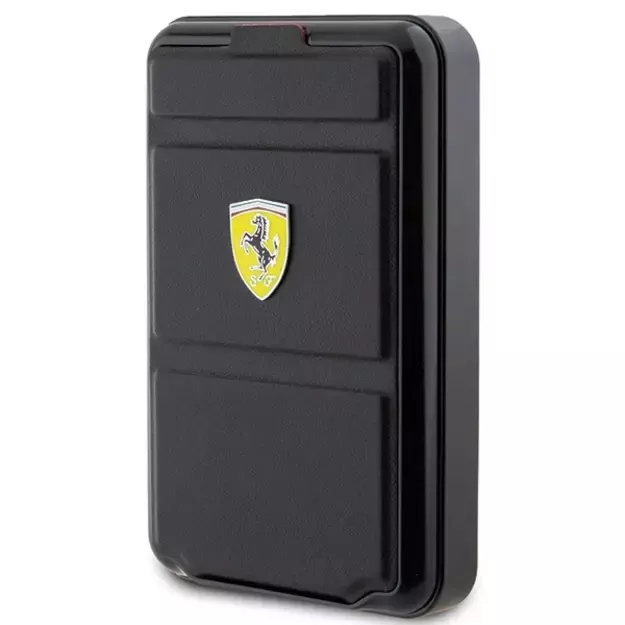 Powerbank Ferrari Metal Logo MagSafe induction 15W 10000 mAh with stand function - black 1
