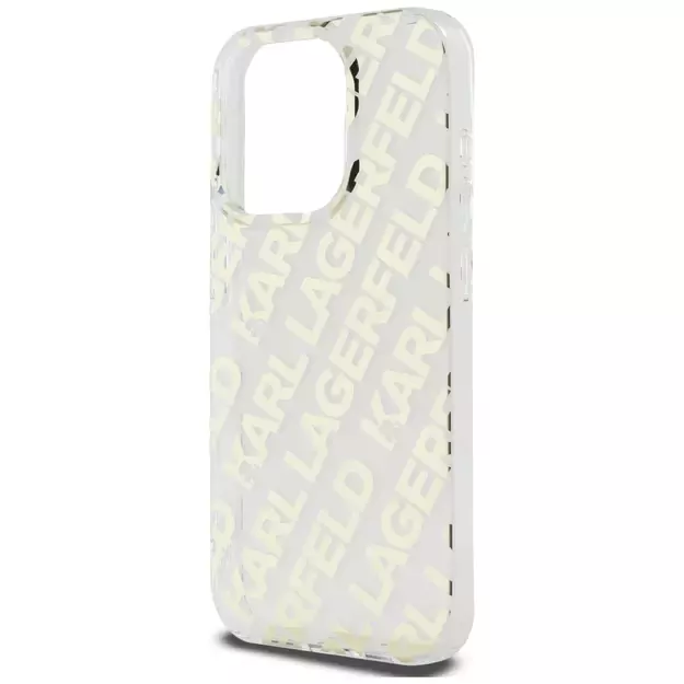 Karl Lagerfeld IML Fullover Logo case for iPhone 15 Pro - gold 12