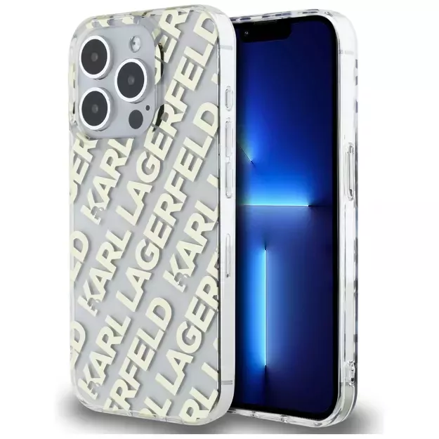 Karl Lagerfeld IML Fullover Logo case for iPhone 15 Pro Max - gold