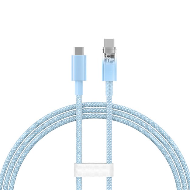 Baseus Explorer 100W USB-C - USB-C Cable with Intelligent Temperature Sensor 1m - Blue 1