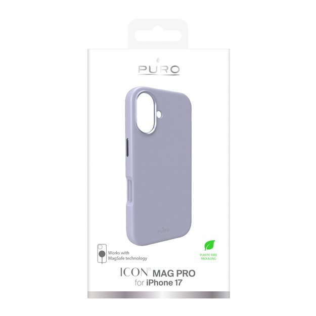 Pure Icon Mag Pro Liquid Silicone Case for iPhone 17, MagSafe Compatible, with Camera Protection and Aluminum Buttons - Pink 1