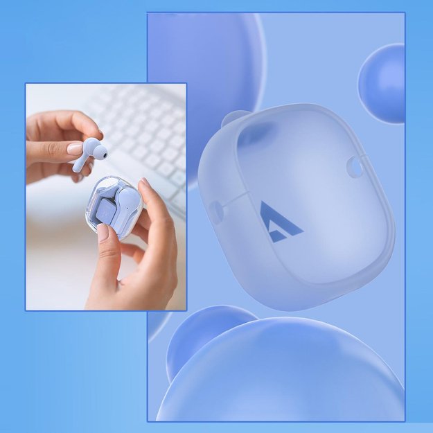 Acefast T6 TWS Bluetooth In-Ear Wireless Headphones - Light Blue 9