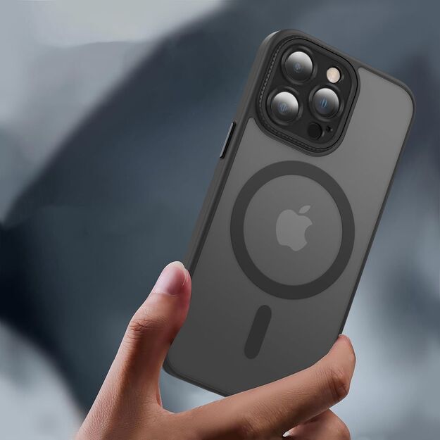 Tech-Protect MagMat Cam+ MagSafe iPhone 15 Case - Matte Black 4