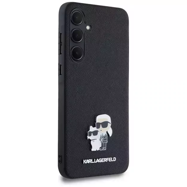 Karl Lagerfeld Saffiano Karl&amp Choupette Pin case for Samsung Galaxy A35 - black 10