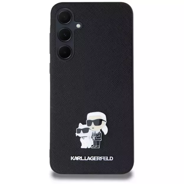 Karl Lagerfeld Saffiano Karl&amp Choupette Pin case for Samsung Galaxy A35 - black 9