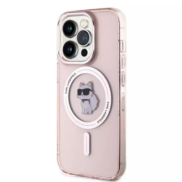 Karl Lagerfeld IML Choupette MagSafe case for iPhone 14 Pro - pink 8