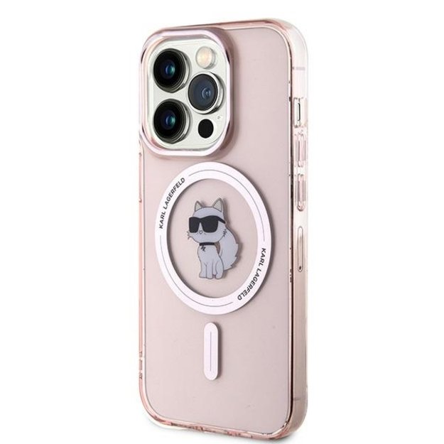 Karl Lagerfeld IML Choupette MagSafe case for iPhone 14 Pro - pink 3