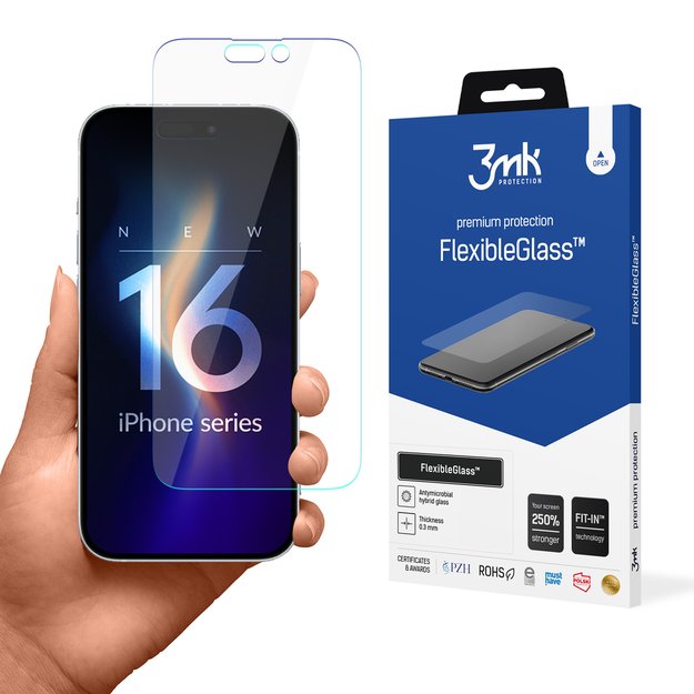 Hybrid glass 3mk FlexibleGlass v2.0 for Apple iPhone 16 Pro