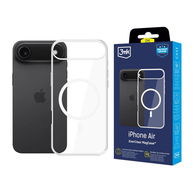 3mk EverClear MagCase for Apple iPhone 17 Air - transparent