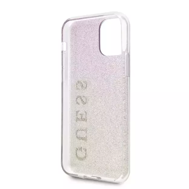 Guess GUHCN65PCUGLGPI iPhone 11 Pro Max rose gold/gold pink hard case Gradient Glitter 3