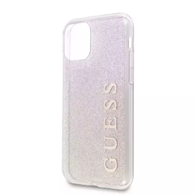 Guess GUHCN65PCUGLGPI iPhone 11 Pro Max rose gold/gold pink hard case Gradient Glitter 2