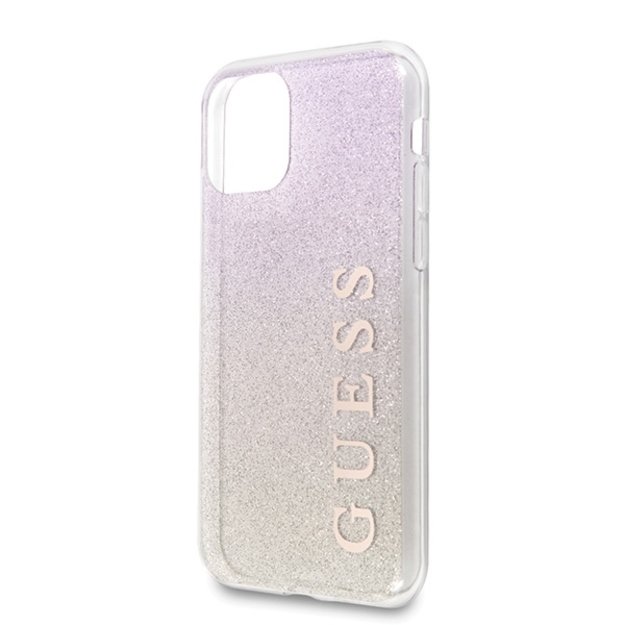 Guess GUHCN65PCUGLGPI iPhone 11 Pro Max rose gold/gold pink hard case Gradient Glitter 8