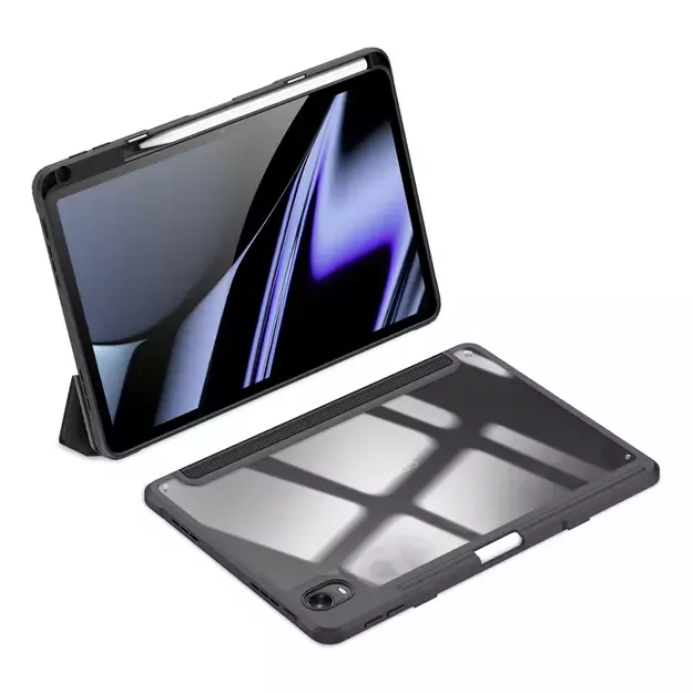 Dux Ducis Toby Armored Flip Smart Case for Oppo Pad with Stylus Holder Black 10