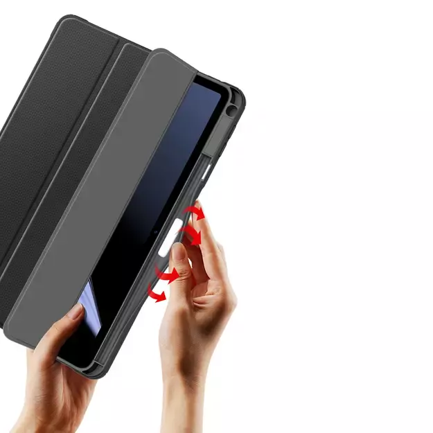 Dux Ducis Toby Armored Flip Smart Case for Oppo Pad with Stylus Holder Black 19